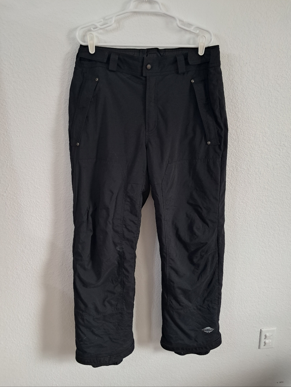 Columbia Omni-Tech Snow Pants Men's Lg Black Insulated Waterproof Breathable